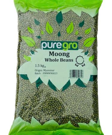 Puregro Whole Moong Beans 1.5kg