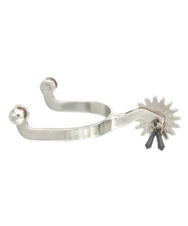 Tough 1 Kelly Silver Star Jingle Bob Spurs, Chrome Plated