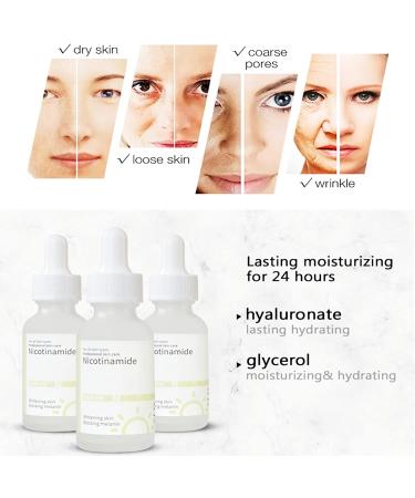 EHIOG niacinamide serum the ordinary Facial Serum Pore Reducer for Shrinking Enlarged Pores Hydrating Skin and Balancing Sebum Production for Women and Men (30ml) - Buy Online on SooperMarket.com