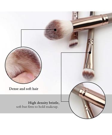 18 Pcs Professional Premium Synthetic Makeup Brush Set - Champagne Gold - Buy Online on SooperMarket.com