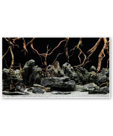 AMTRA MYSTIC - Aquarium poster background aquarium decoration decorative poster with double print format 60x150cm 60x150 cm - Buy Online on SooperMarket.com
