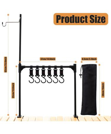 Folding Camping Hanging Rack | Portable Collapsible Lantern Stand Pole Holder - Buy Online on SooperMarket.com