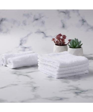 Qioo Baby Bamboo Washcloths 6 Pack - White | Soft & Gentle Baby Washcloths - Buy Online on SooperMarket.com