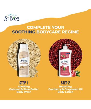 St. Ives Repairing Body Lotion Cranberry and Grapeseed Oil 21 oz - Hydrating Skin Moisturizer (Single Pack) - Buy Online on SooperMarket.com