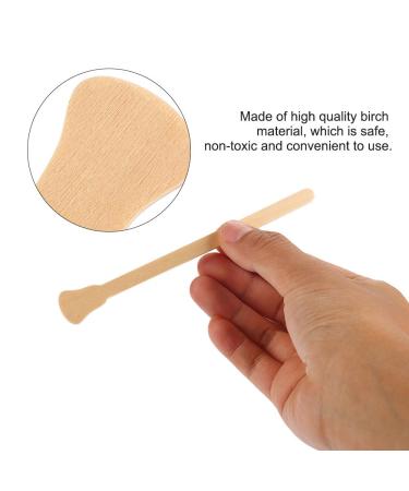 100pcs Disposable Wax Spatulas | Wooden Hair Removal Applicators | Cosmetic Wax Sticks for Smooth Skin - Buy Online on SooperMarket.com