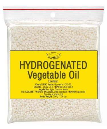 Hydrogenated Vegetable Oil - 7.06oz - Cosmetic Wax Component - Emollient - Stabilization Solid Products - Consistency Agent - DIY Cosmetics and Other Craft Projects