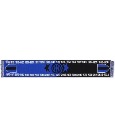 Inter Unisex Celebrative Scarf 20 Scudetto - Black/Blue One Size | International Shipping - Buy Online on SooperMarket.com