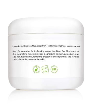 Buy Amara Beauty Dead Sea Mud Mask - Pure Detoxifying Mud for Face & Body - 8 oz | Nourish & Restore Healthy Skin - Buy Online on SooperMarket.com