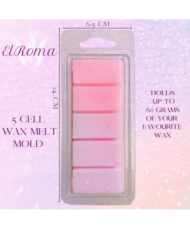 ElRoma 50 Pack Wax Melt Containers Clamshells - Clear DIY Wax Melt Molds - Buy Online on SooperMarket.com