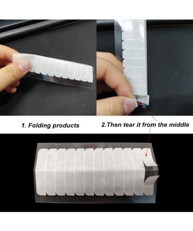 180 Pieces Hair Extension Tape Tabs Double Sided Replacement Tape for Hair Extensions Double Sided Extension Tapes Tape Extension Replacement Tape with Rat Tail Comb White (White) - Buy Online on SooperMarket.com