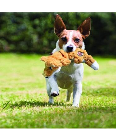Kong Scrunch Knots Fox for Dogs - Internal Knotted Ropes & Minimal Filling - Medium/Large Size - 1 Pack - Durable & Fun Chew Toy - Buy Online on SooperMarket.com