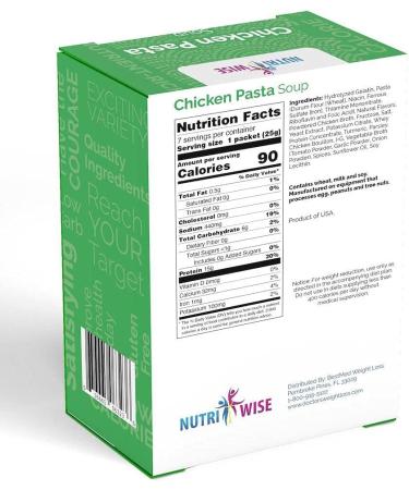 NutriWise Chicken Pasta High Protein Diet Soup (7/Box) - Shop Now - Buy Online on SooperMarket.com