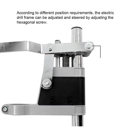 Electric Drill Stand Grinder Bracket Clamp - Multifunctional Woodworking Tool with Adjustable Hexagonal Screw Durable Aluminum Alloy for Grinding Drilling - Buy Online on SooperMarket.com