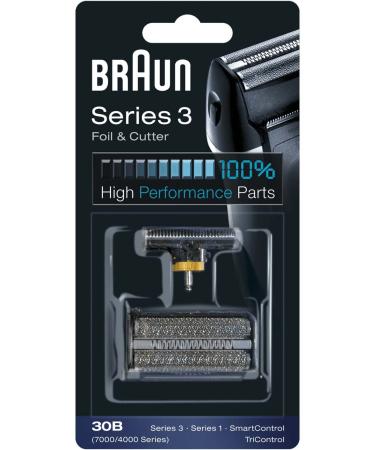 Braun Series 3 shaving head electric shaver replacement shaving part compatible with men's razor Series 3 30B black 1 pack