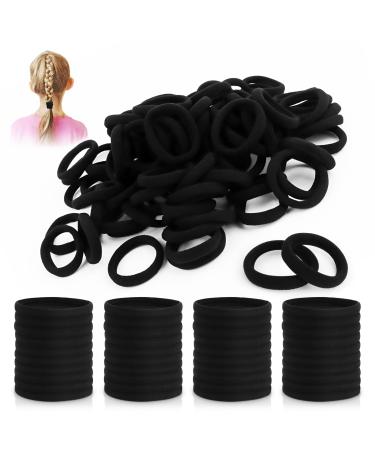 30 Pieces Hair Elastics Coloured Hair Elastics Hair Ties for Women for Women or Girls Mixed Colors Seamless Cotton Thick Hair Elastics Premium Cotton