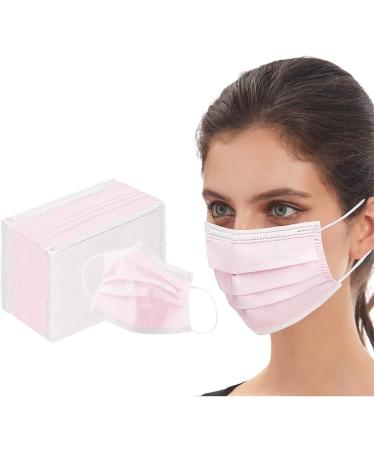 Icoolio Medical Disposable Mouth Protection Masks - 50 Pink Facial Masks for Enhanced Safety - Buy Online on SooperMarket.com