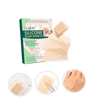 Healvian Silicone Scar Tape - 4pcs Scar Patches for Caesarean Section Scar - Scar Softening Sheets - Adhesive Scar Dressing Stickers - Buy Online on SooperMarket.com