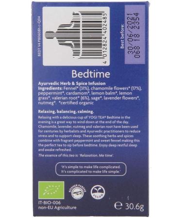 Yogi Tea Organic Bedtime 17 Teabags 30.6g - Buy Online on SooperMarket.com