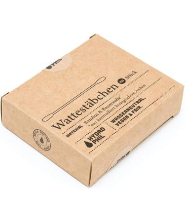 Hydrophil Sustainable Bamboo Cotton Buds - 1000 Pcs - Certified Vegan & 100% Biodegradable - Buy Online on SooperMarket.com