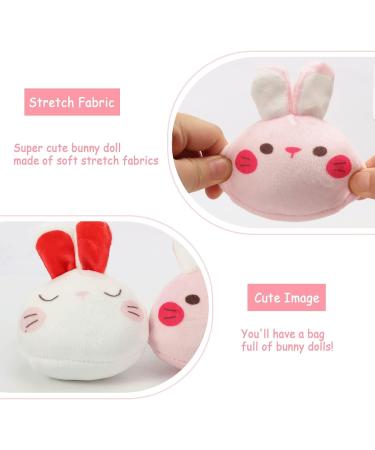 HXPLN Bunny Plush Pillow - Cute Kawaii Pudding Snack Pillow with Bunny Dolls - Creative Gift for Teenagers and Children - Buy Online on SooperMarket.com