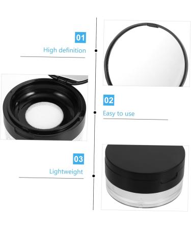 FOYTOKI 2pcs Elastic Mesh Loose Powder Box DIY Powder Case Travel Powder Case Makeup Powder Case Abs Black - Buy Online on SooperMarket.com