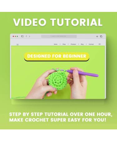 Cute Dinosaur Crochet Kit for Beginners - Complete Starter Pack for Adults - Buy Online on SooperMarket.com