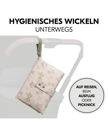 Hauck Disney Diaper Bag - Change N Walk Baby Organizer with Wrap Pad & Loop | Waterproof Simba Beige - Buy Online on SooperMarket.com
