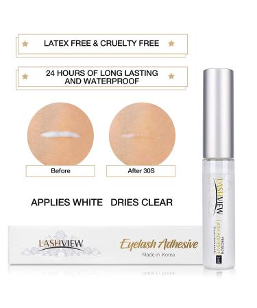 LASHVIEW 0.07mm Short Knot-Free Cluster Lashes Kit - 8-14mm Mix with Glue & Tweezers - Buy Online on SooperMarket.com