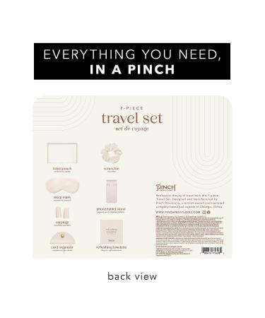 Pinch Provisions Travel Set  Travel Accessories for Long Journeys  Gift for Women  Contains Sleep Mask  Ear Plugs  Phone Stand  Cord Organizer  Silky Hair Scrunchie & More - Buy Online on SooperMarket.com