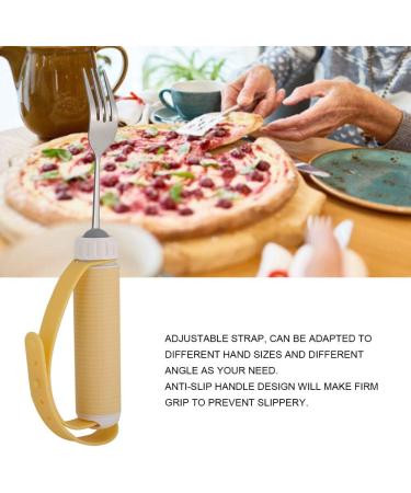 Advantage Easy Grip Fork Adaptive Utensils Stainless Steel with Rubber Handle for Disabled Patient Arthritis for Elder - Buy Online on SooperMarket.com