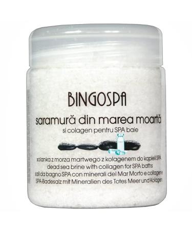 Bathing additives brine with minerals from the Dead Sea with collagen: skin regeneration acne cellulite stretch marks skin problems skin tear problem hair problems 550 g bingospa