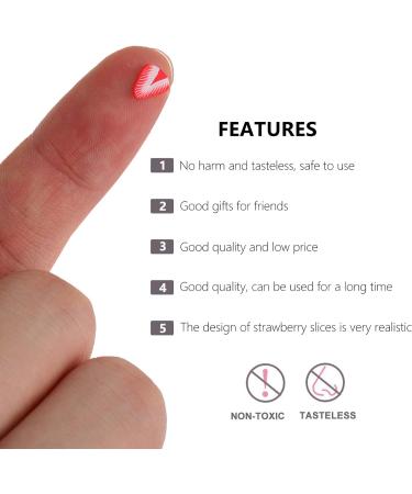 Healeved 2pcs Strawberry Fruit Nail Decals Fruit Nail Patch Manicure Sequins Strawberry Clay Slices Masquerade Siouxxie Wall Decoration Nail Clay Nail Polish Polymer Clay Manual Red 0.5x0.5x0.2cmx2pcs Redx2pcs - Buy Online on SooperMarket.com