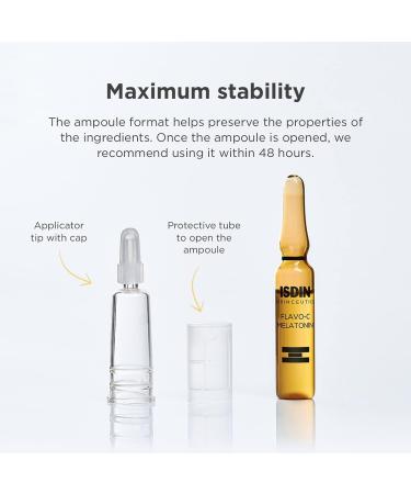 ISDIN Isdinceutics Flavo-C Melatonin Night Repair Serum (30 ampoules) | stimulates the antioxidant defences of the skin 60 ml (Pack of 1) - Buy Online on SooperMarket.com