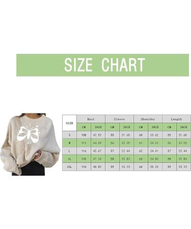 IFOTIME Women's Butterfly Print Sweatshirt - Casual Oversize Graphic Pullover - Buy Online on SooperMarket.com