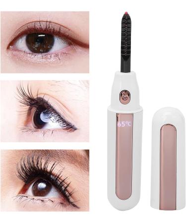Verdant Touch Heated Eyelash Curler Heated Eyelash Curler Portable USB Rechargeable Electric Curlers for Women White - Buy Online on SooperMarket.com