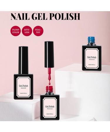 Pink Gel Nail Polish - Pink Nail Polish - Baby Pink Light Pink Pale Pink Nail Vanish - Soak Off UV LED Gel Nail Polish - Long Lasting Nail Art DIY Home (15ml) - Buy Online on SooperMarket.com