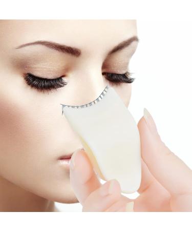 Eyelash Applicator Tool Lash Clip Eyelash Tweezers False Eyelash Tool with Silicone Clip Design More Convenient to Wear Lashes Eyelashes Extension Apply Clip for False Lashes(White) - Buy Online on SooperMarket.com