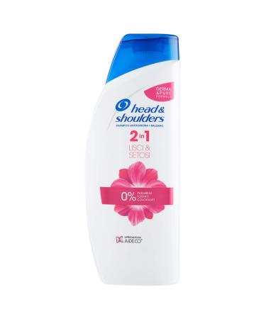 Head & Shoulders Lisci and Setosi 2In1 Anti-Dandruff Shampoo + Conditioner - 3 Packs 540 ml