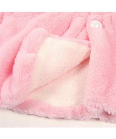 Newborn Baby Girl Hooded Cape Coat | Faux Fur Winter Outwear | 0-36 Months White - Buy Online on SooperMarket.com