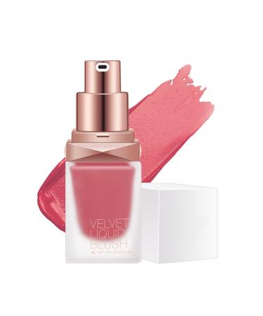 Reddhoon Liquid Blush for Cheeks Natural Looking Breathable Cream Blush Waterproof Long Lasting Cruelty-Free Cheek Face Blush for Women 15ml/Pc 03#