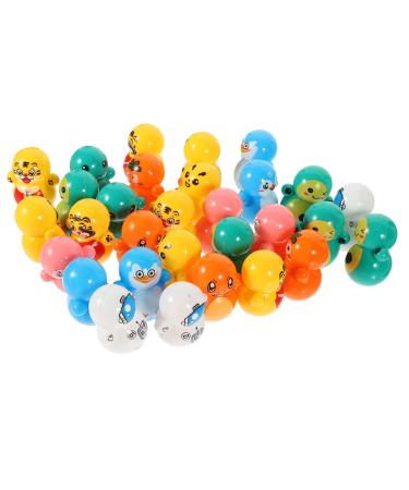 Toyvian 60st mini-cup animal decoration desktop-tumbler decoration toys for children children's toys gift puzzle toy set small desk statue baby decorate plastic