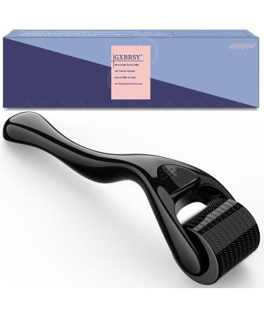 Derma Roller Microneedle Kit Titanium Needles Face Beard Roller For Home Use 0.25mm (Black)