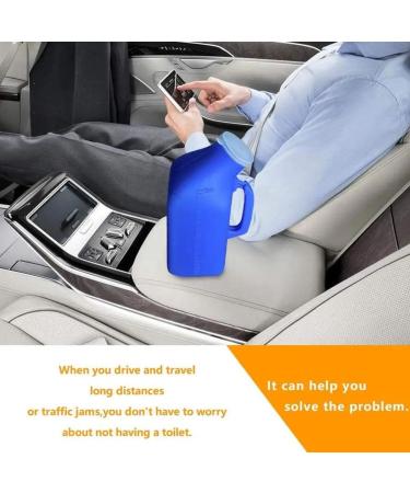 Portable Male Urinal Potty Pee Collector Storage for Hospital Travel Camping Tight with 2000ml Lid S8G5 Seal Leakproof - Buy Online on SooperMarket.com