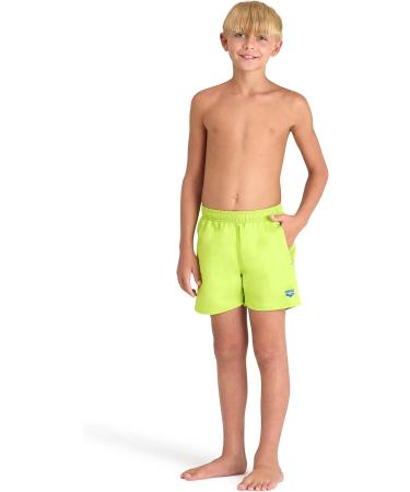 ARENA Boys' Beach Boxer Solid R Swim Trunks 164 | Soft Green-Neon Blue | International Shipping Available - Buy Online on SooperMarket.com