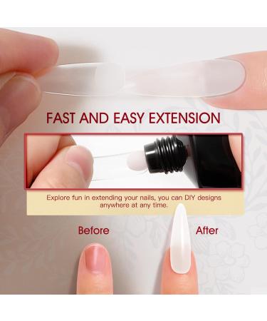 Rosalind Geln gel Starter Set - White Poly Nail Extension Gel 60ml with Brush & Tips - DIY Manicure at Home - Buy Online on SooperMarket.com