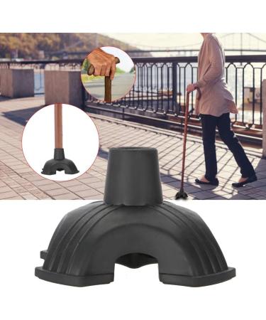 Cane Tip 19MM Practical Rubber Walking Cane Tip 4.7 * 4.7Inch Black AntiSkid for Elderly Grandpa Gifts Father - Buy Online on SooperMarket.com