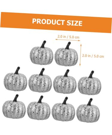 Alipis 20 Pcs Foam Pumpkin Halloween Party Decor Realistic Vegetables Decorative Foam Vegetables Pumpkin Decoration Mini Artificial Pumpkins Faux Pumpkin Craft Powder Silverx2pcs 5CMx2pcs - Buy Online on SooperMarket.com