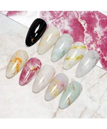ISAKEN 10 Rolls Marble Series Nail Foils Nail Art Transfer Stickers Nail Glitter Foil Transfer Wraps Psychedelic Sky Transfer Adhesive Glitters DIY Nail Decoration - Buy Online on SooperMarket.com