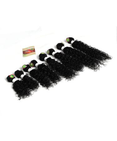 Buy 8-14 Inch Eunice Brazilian Kinky Curly Hair Bundles - Premium Black Jerry Curly Human Hair (8 10 12 Inch) for International Shipping - Buy Online on SooperMarket.com