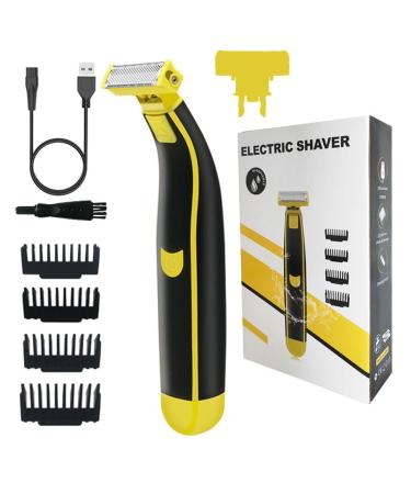 2024 New Men's Electric Shaver Full Body Washed Wet and Dry Shaver Dry Wet Waterproof Mens Rotary Body Groomer Shaver Facial Shaver Ergonomic Body Shaver Electric Beard Trimmer